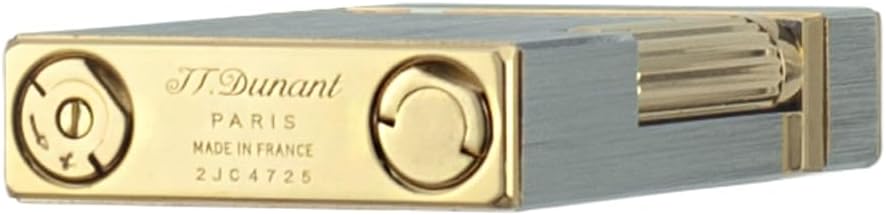 Classic Brushed Silver Gold Lighter, Ligne 2 Lighters, Clear Sound, Inflatable and Adjustable, Soft Flame, Gift for Men Boyfriend Husband Father