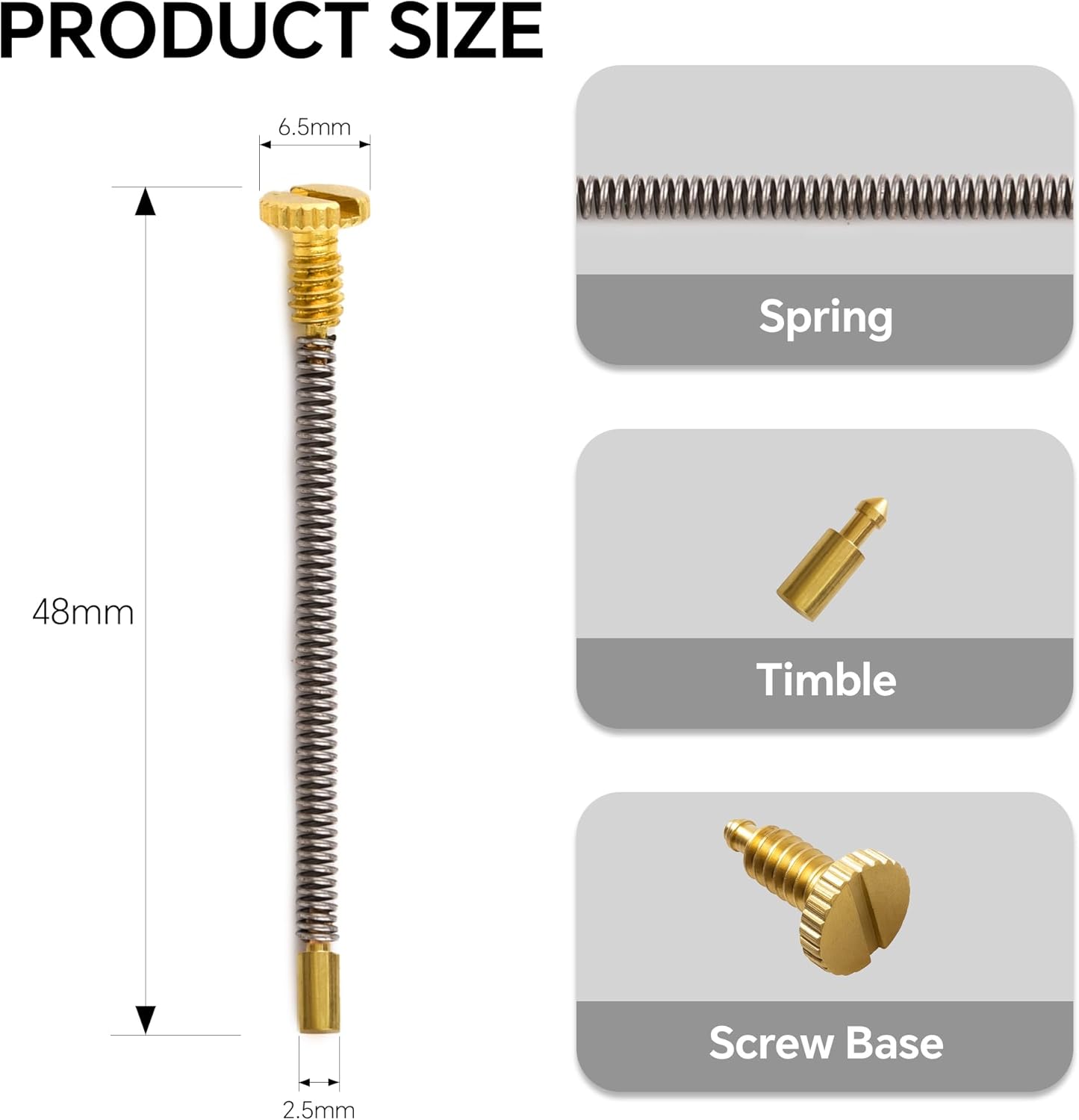 5Pcs Lighter Replacement Repair Kit Flints Screw Spring & Base Plate For Lighter